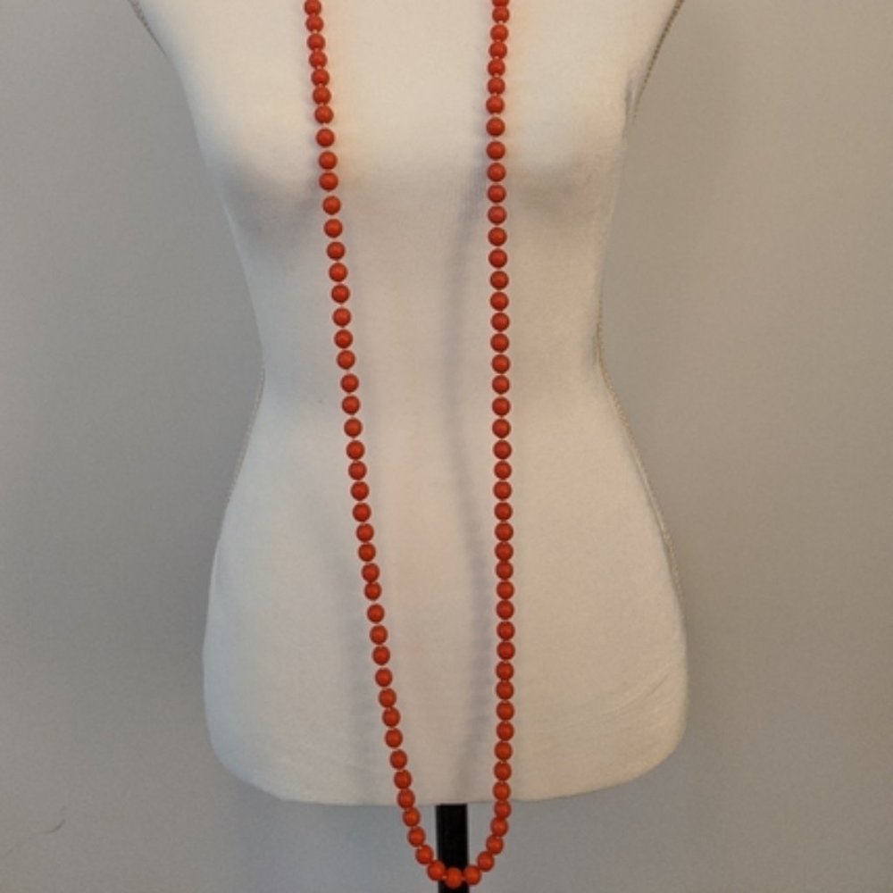 ::Stella & Dot Retired Red Coral LaCoco Necklace - Picture 7 of 10